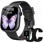 Smart Watch for Women Men, Answer/Make Call, 1.83"HD Touchscreen, 2 Bands | IP67 Waterproof Fitness Tracker, Heart Rate/Sleep Monitor, DIY Dial, Multi-Sport Modes Pedometer, Smartwatch for iOS/Android
