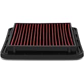DNA Motoring AFPN-023-RD Clean Air Washable Drop In Panel Air Filter Enhance Engine Performance Power &amp; Acceleration Improve [Compatible with 05-17 Subaru Legacy Outback WRX/STI]