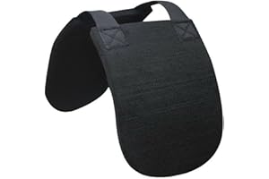 Showman English or Western Black Felt Horse Wither Relief Saddle Pad