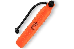 HuntEmUp Dog Training Bumper for Hunting & Sporting Dogs - Floating, Waterproof Fetch Dummy with Integrated Throw Rope, High-Visibility Design