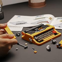 ENJBRICK Typewriter Building Set Compatible with