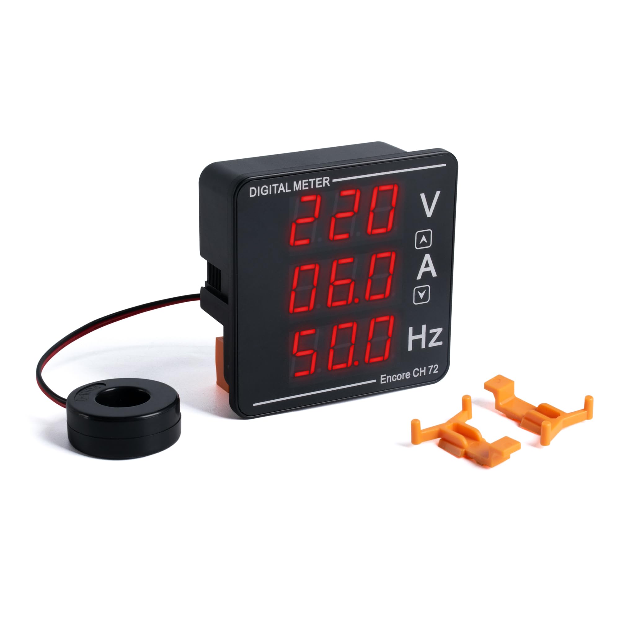 FBBULES AC Digital Display Voltmeter Ammeters Frequency Meter Integrated Meter AC 50-500V 1-120A 10-99.9HZ Multi Testers Voltage Current Frequency Monitor Tester