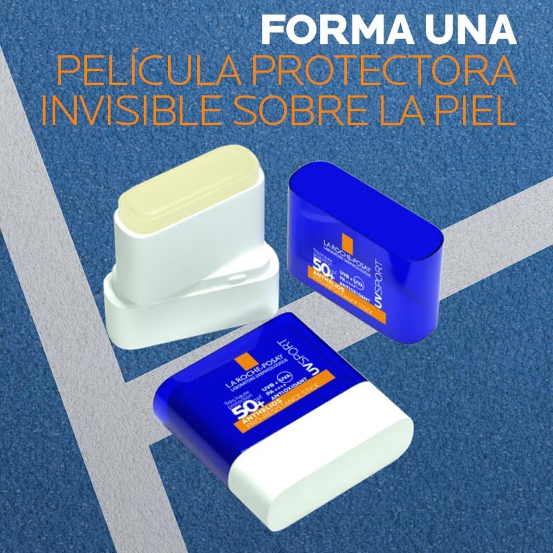 La Roche Posay Anthelios UVSPORT pro-Resistance Stick SPF50+, com Mexoryl400 e vitamina E, todos os tipos e tons de pele, 10ml