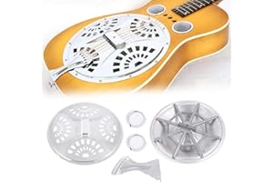 Resonator Guitar Kit,Spider Bridge Tailpiece,Dobro Guitar Parts Sns Tailpiece Spider Bridge Resonator Cones Soundhole for Dob