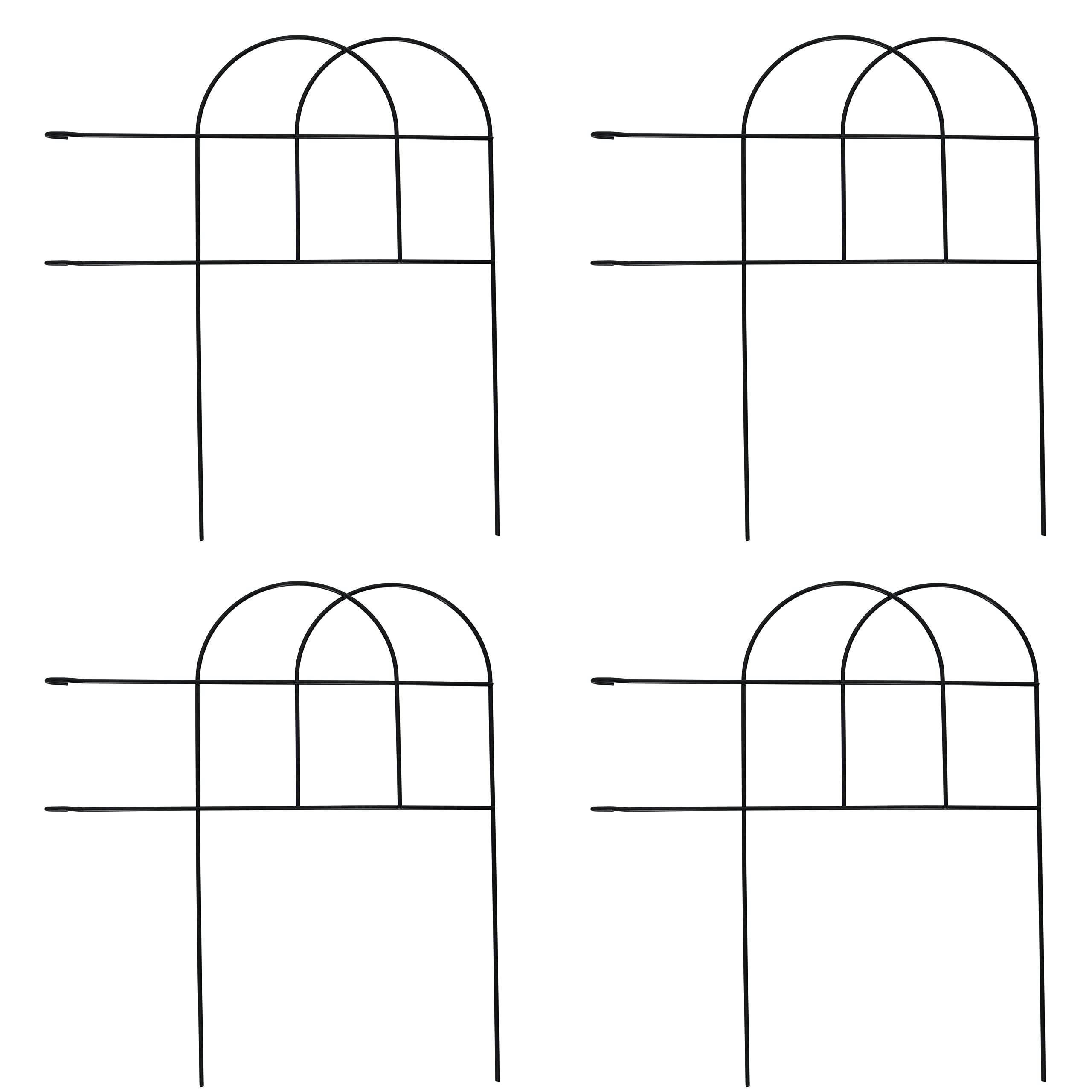 高儀(Takagi) ジョイント ガーデンフェンス ダブル U型 4本組商品画像
