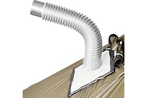 Kumprohu Flexible Stainless Steel Chimney Pipe for Wood Stove - Flue Extension Bendable Ventilation Pipe