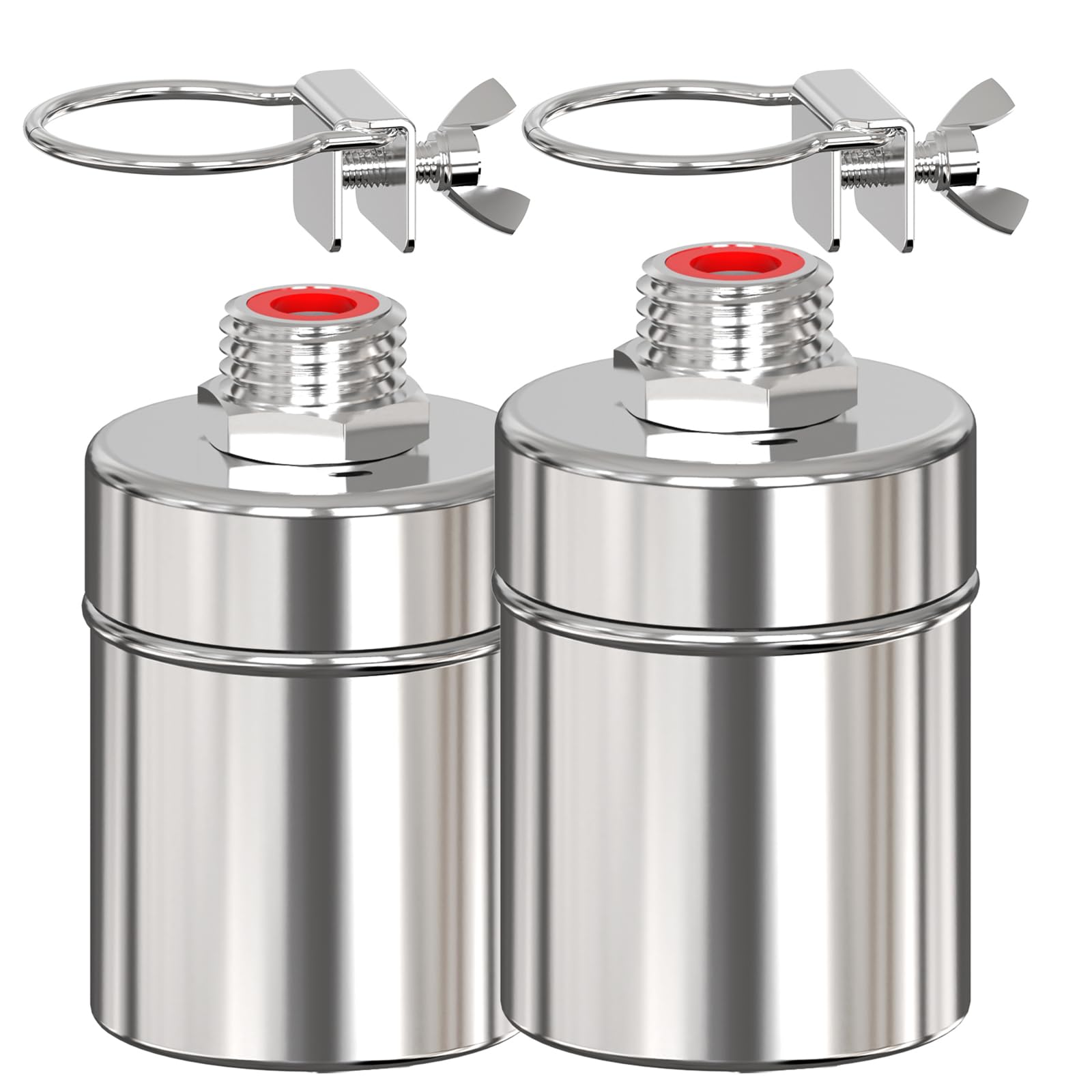 Photo 1 of "2PCS 1/2 Inch Automatic Water Level Control Float Valve - 304 Stainless Steel Construction with Side Inflow Design - Fully Automatic Shut-Off for Water Tanks, Swimming Pools & Livestock Troughs"