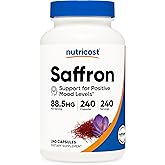 Nutricost Saffron Extract 88.5mg, 240 Capsules - Veggie Caps, Non-GMO, Gluten Free