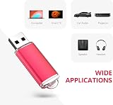 KOOTION 128GB USB 2.0 Flash Drive Red with LED Indicator view 5