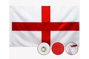 AGUIFLGS Double Sided England Flag 3x5 Outdoor Made In USA English Flags ，Heavy Duty 210D Nylon, Sewn Stripes, Stronger Brass Grommets,4 Stitched Hemming, Perfect for Outside