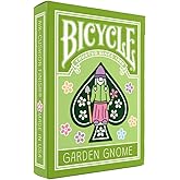 Bicycle Garden Gnome Playing Cards Collectible Lawn Gnome Toys 1 Deck | Whimsical gnome-themed court cards, Custom cycling gnome card backs, Hidden gnomes in pip artwork, Made in USA
