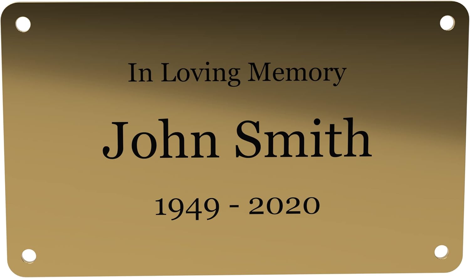 Plaques & Wall Art - Personalized Solid Brass Plaque Memorial ¦ Solid Engravers Brass Plaques Personalized ¦ In Loving Memory Plaque Outdoor (5
