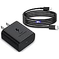Samsung Charger Super Fast Charging 45W USB C Super Fast Charger with 6FT Type C Charger Cable Cord for Samsung Galaxy S24/S23/S22/S21/S20/Ultra/Plus/FE,Note 20/10,Galaxy Tab S9,Z Fold/Z Flip,A54,A14