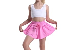 HEYIELDA Flowy Shorts for Teen Girls Athletic Running Youth Butterfly Shorts
