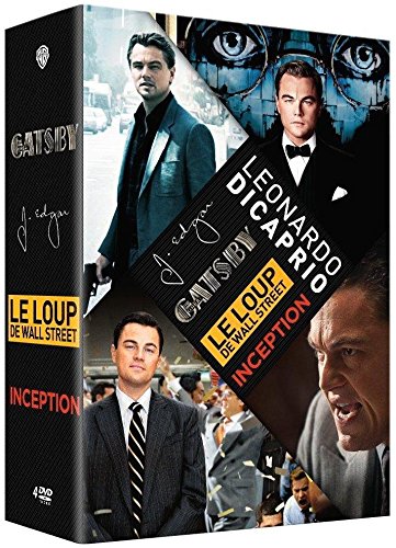 Leonardo DiCaprio : Le loup de Wall Street + Gatsby le magnifique + Inception + J. Edgar - Pack