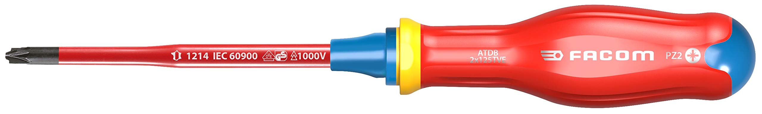 FACOM ATDB2X125TVE PROTWIST Borneo Slim Insulated Screwdrivers 1000 V for Pozi Screws