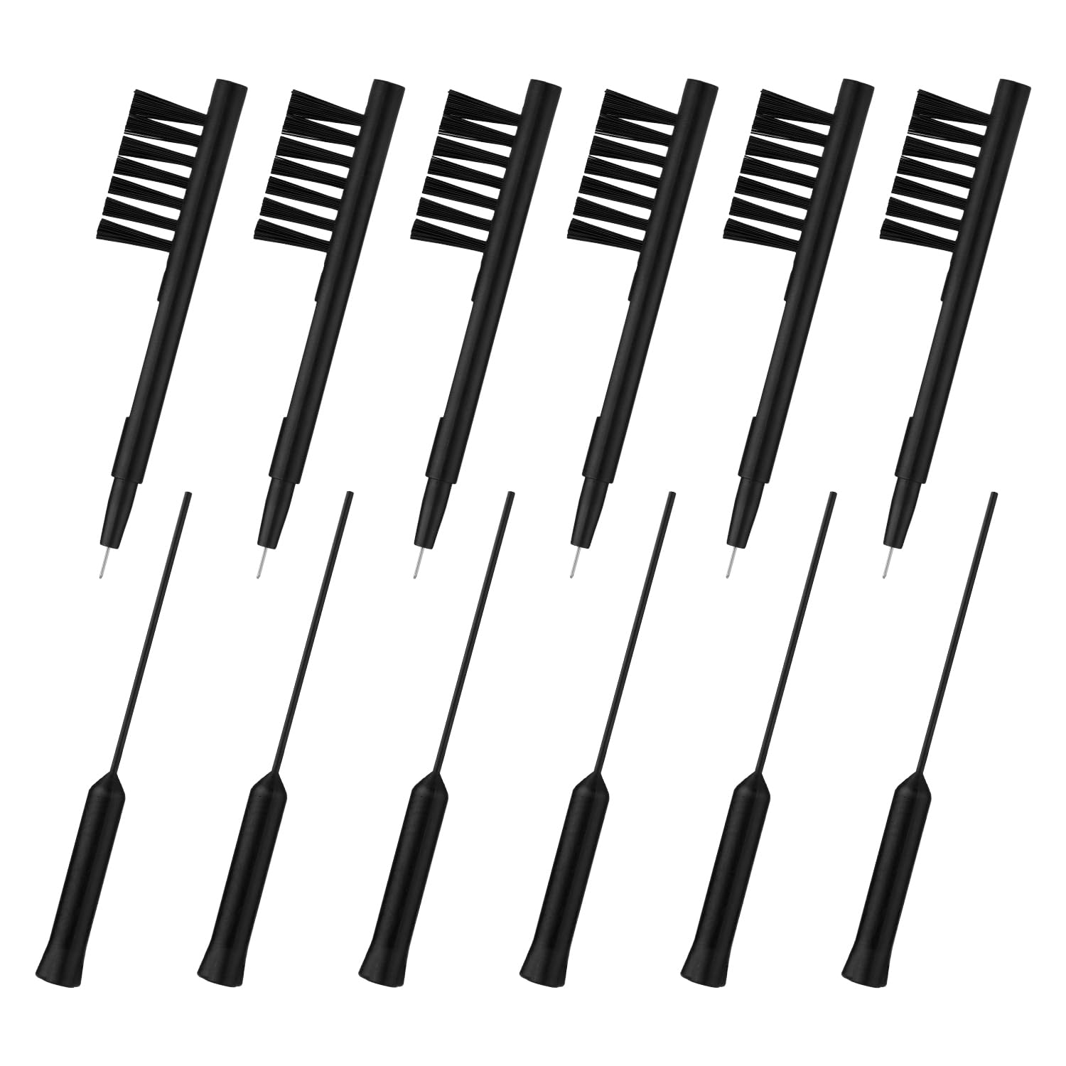 12pcs Hearing Aid Cleaning Kit, Hearing Aid Tubes Cleaning Tools Including Cleaning Brush & Short Vent Cleaner Hearing Amplifier Wire Accessories Supplies for Hearing Aid Users