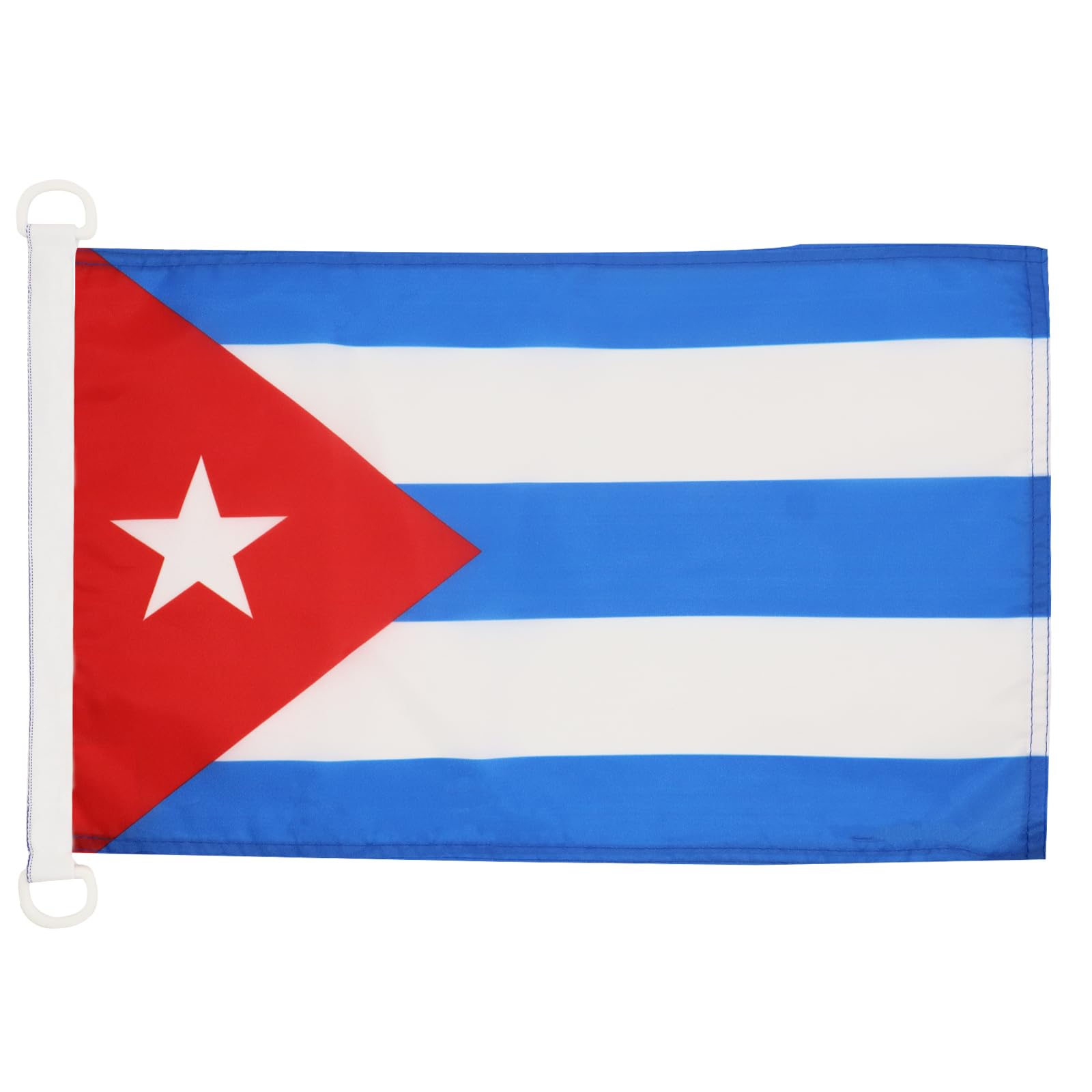 AZ FLAG - Cuba Nautical Flag - 18'' x 12'' - For Outdoor and Boat - Cuban Banner Knitted Polyester with Two Plastic Rings - Vivid Colors - 12x18 in - 45x30 Cm
