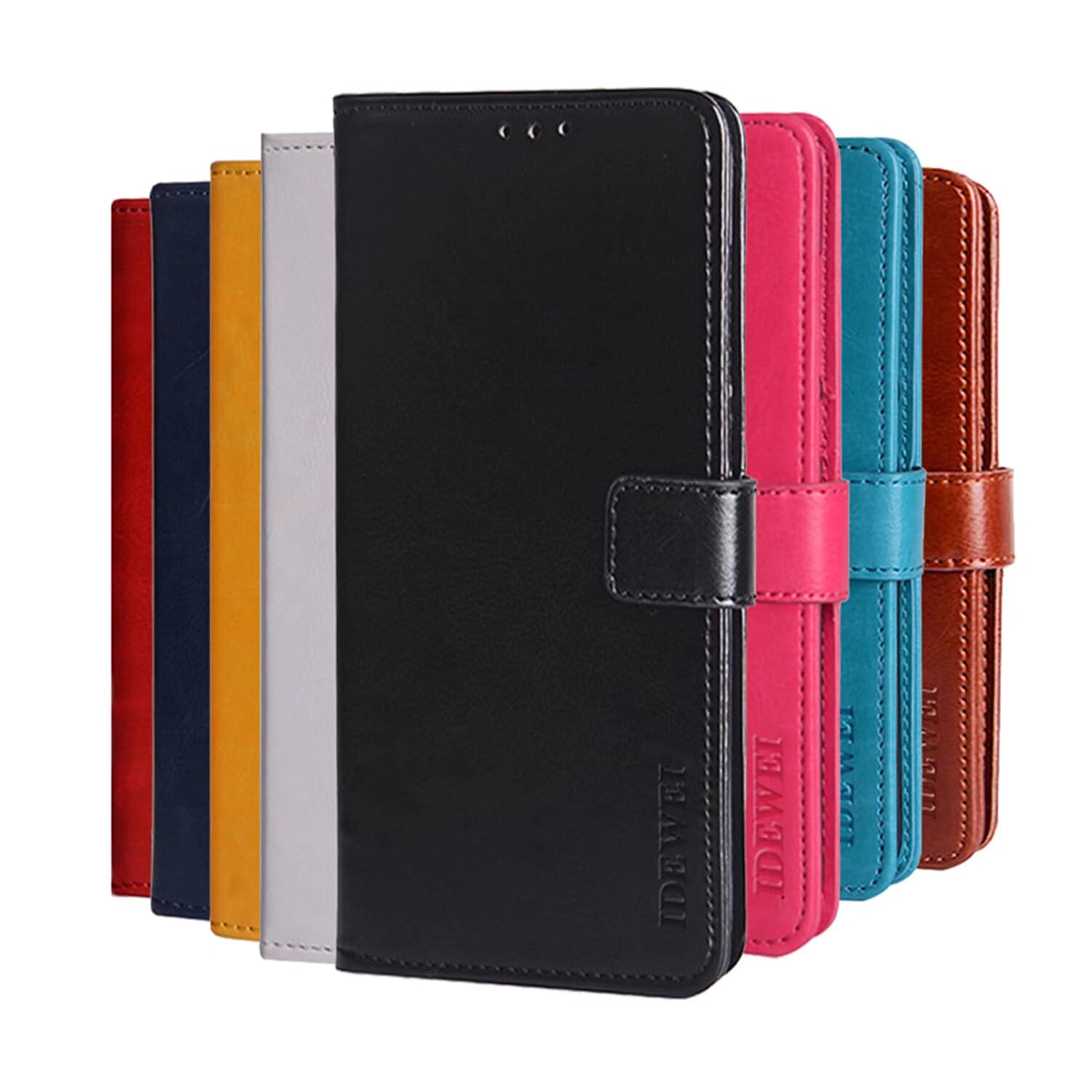 Hauw Case for Oppo A16s,Magnetic Closure PU Leather Flip Wallet Phone Case for Oppo A16s,Black