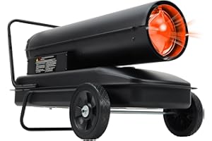 Garvee 175000 BTUs Kerosene/Diesel Forced Air Heater, Kerosene Fan Forced Heater with Thermostat Control for Warehouses, Construction, Workshops, 120V/60Hz