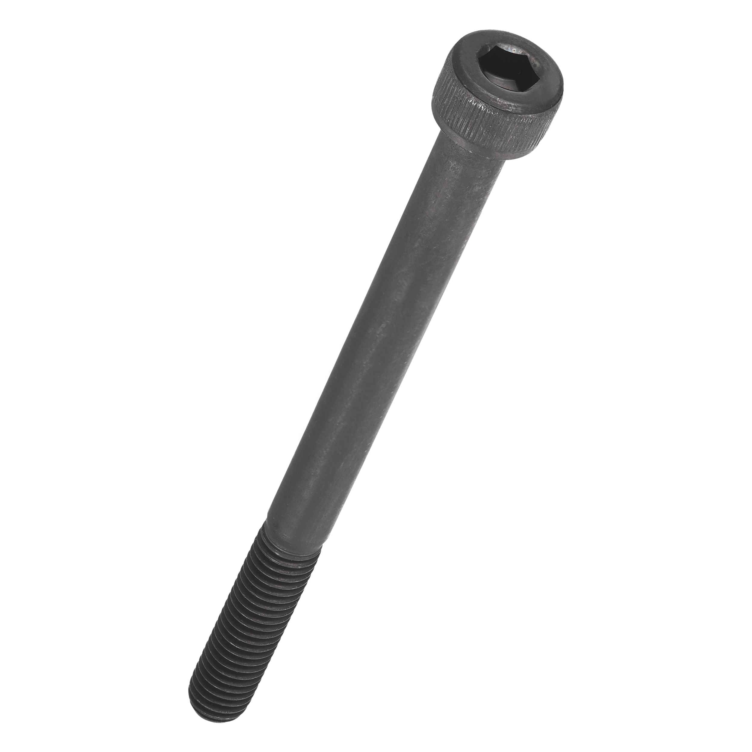 Kozelo 5pcs Socket Head Cap Screws - [M8-1.25 x 110mm] Alloy Steel Black Oxide Grade 12.9 Internal Hex Screw Full Thread for Industrial & Machinery Use, Black
