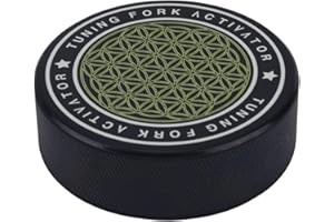 Tuning Fork Activator Puck, Universal Rubber Tuning Fork Resonator Accessories Creates Sustained Tone & Minimal Noise Striker