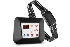 ABHY Wireless Dog Collar Fence, Electric Dog Boundary System & Remote Trainer 2 in 1, Waterproof Wireless Pet Fence for The Yard, Adjustable Pet Training Collar Receiver for Medium Large Dogs