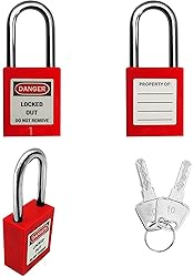 SAFBY 50 Keyed Different Lockout Tagout Locks with