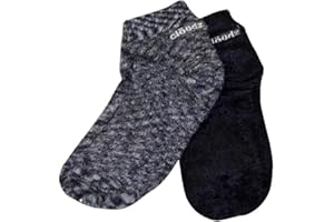 Cloudz - (2 Pairs! Dreamy Black Solft Plush Natural Aloe Vera Spa Socks - (Assorted Solid & Patterned)