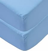 Sasma Home 2 x Cot Bed Fitted Sheets 100% Cotton 70x140 cm view 2