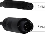 AUTO-VOX 3M Extension Cable 4 Pin Connector for Reverse Camera Dash Cam view 3