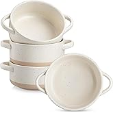 vancasso Sabine Soup Bowls with Handles, 30 Oz French Onion Soup Bowls, Oven Safe Soup Bowls for Cereal, Pasta, Chilli, Stew,