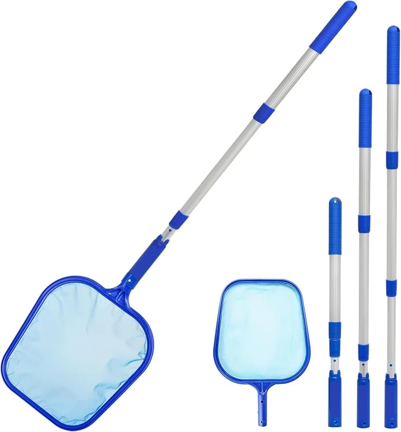 SUDS-ONLINE Leaf Skimmer with Telescopic Handle for Pools and Spas
