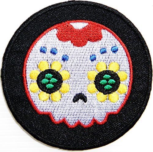Baby Sugar Skull Day of the Dead Punk Rock Hippie Lady Rider Logo Biker Jacket T shirt Patch Sew Iron on Embroidered Badge Custom