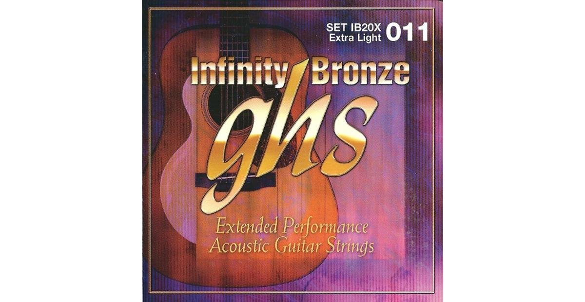 GHS IB20X 11 - 50 Extra Light Infinity Bronze Acoustic String Set