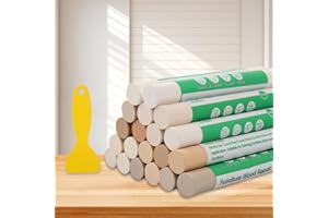 HOSIFIY Furniture Markers Touch Up, 20 Colors Wood Filler Sticks, Wood Wax Crayons for Repairing Scratches, Scuffs, Cracks, Holes on Furniture, Floors, Cabinets, Tables, and Doors - Light Color Series
