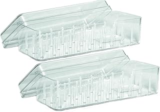 Gütermann Aufbewahrungsbox für 27 Spulen Nähgarn, Acryl, Transparent Zwei Packungen