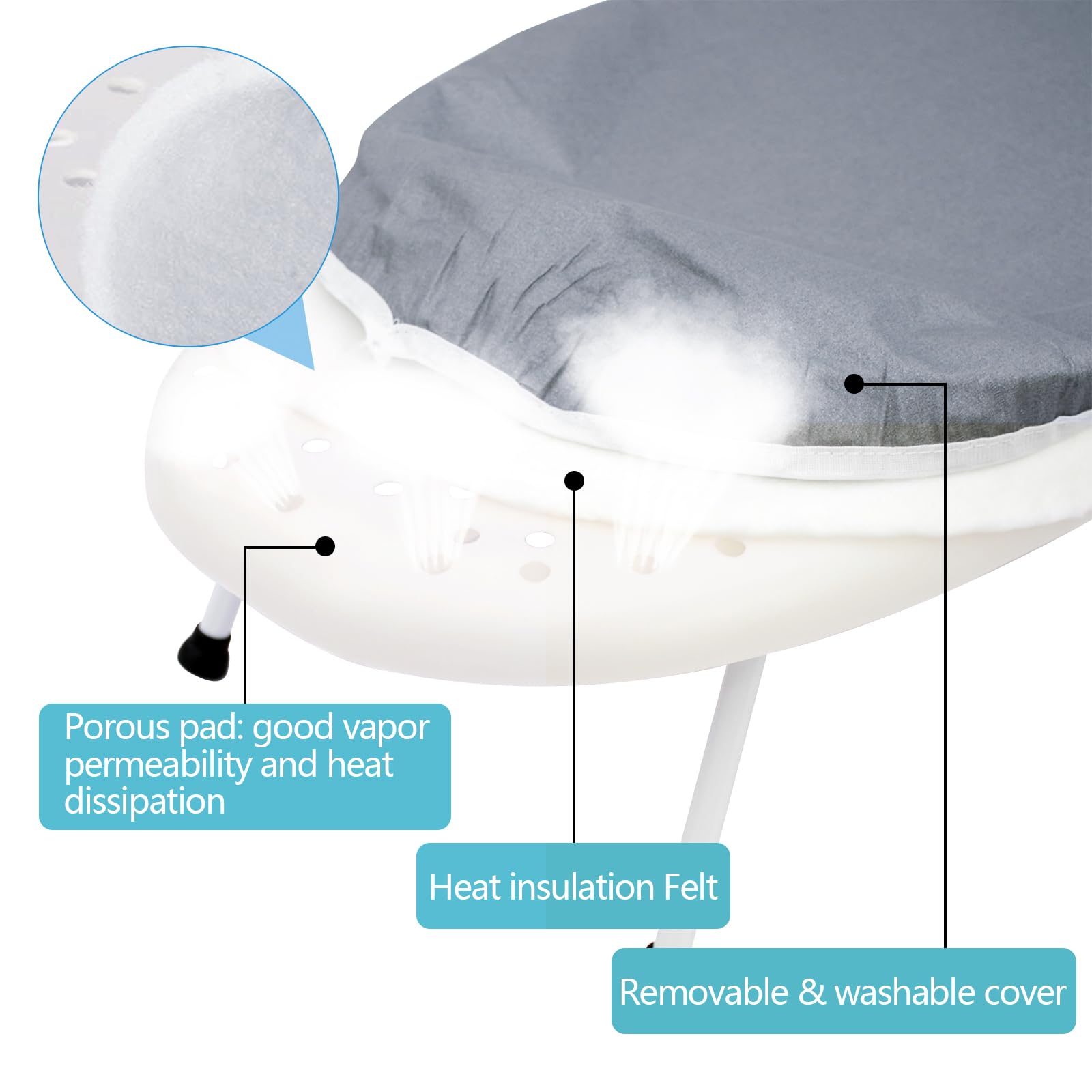 AKOZLIN Tabletop Ironing Board 23.6