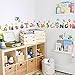 HomeEvolution ABC Animals Alphabet Baby Nursery Kids Peel and Stick Educational Wall Arts Sticker Decals