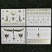 Tattify Metallic Glow In the Dark Temporary Tattoos, Be Bright, Set of 4