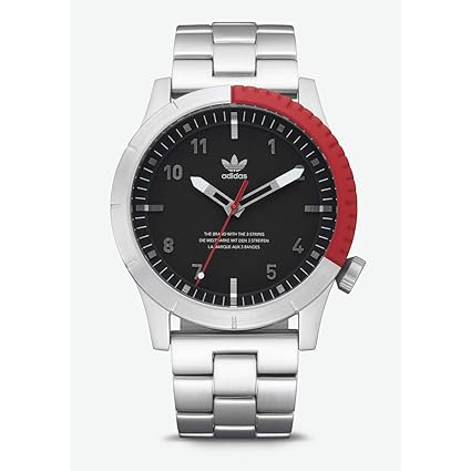 Adidas Herren Analog Quarz Smart Watch Armbanduhr mit Edelstahl Armband Z03-2958-00