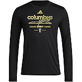 Adidas Mens Columbus Crew Pre-Game Long Sleeve T-Shirt