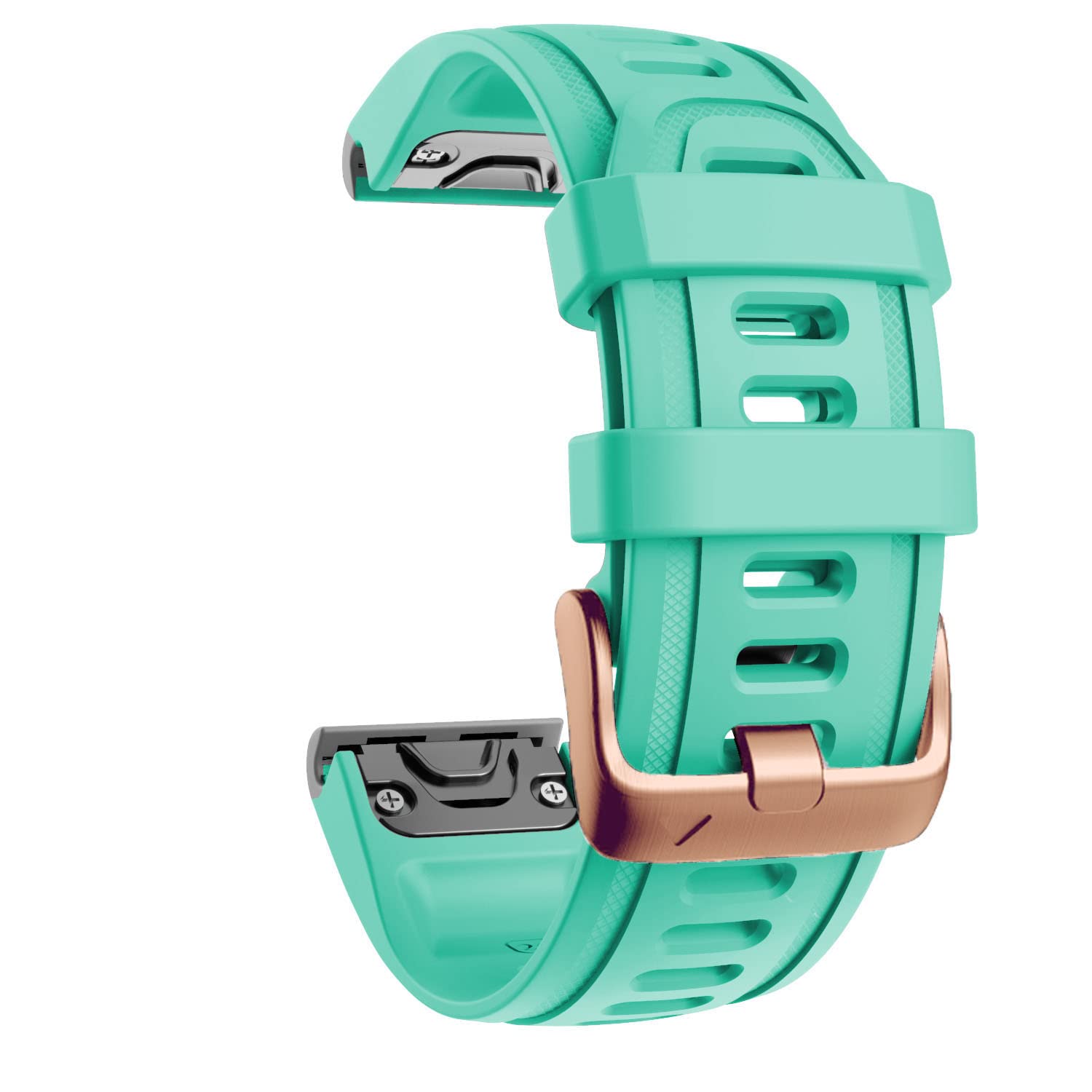 Fleshy Leaf QuickFit 20mm Watch Band Compatible with Garmin Fenix 7S 5S/ 5S Plus, 6S/ 6S Pro, D2 Delta S, Descent Mk2S - Silicone Replacement Strap Bracelet Wristband-SmartWatch (Green 2)
