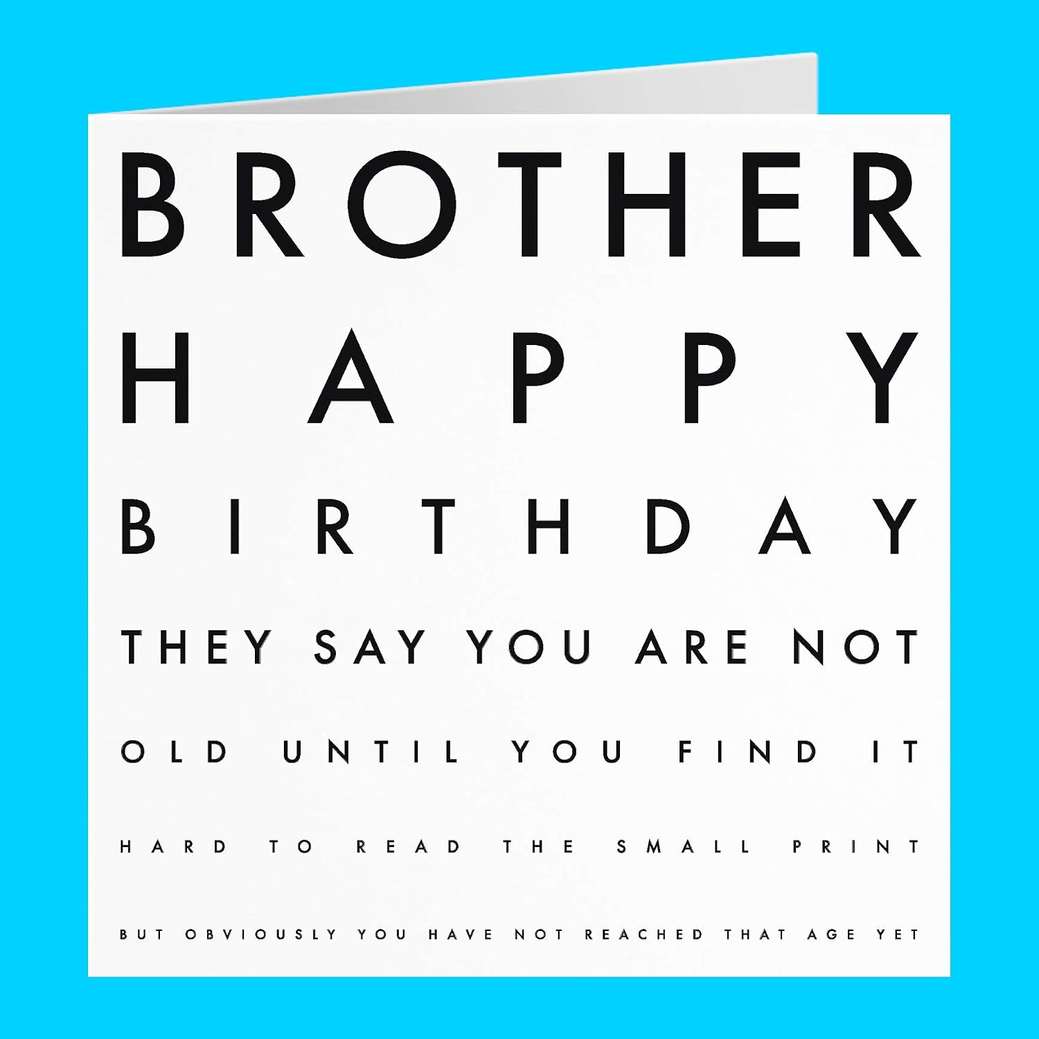 Hunts England, Brother Funny Joke Birthday Card, Brother, Happy Birthday