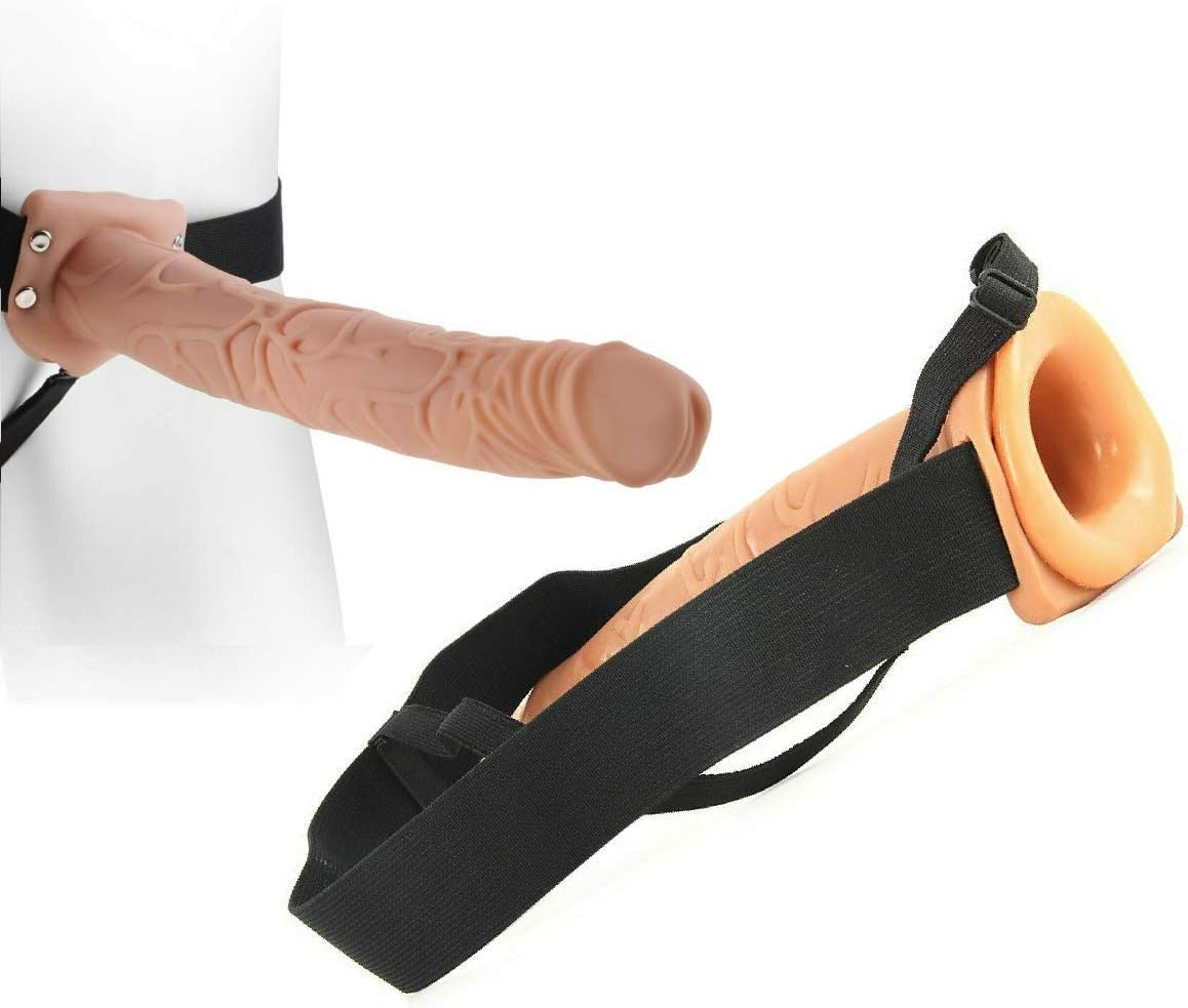 Gsmv 11" Hollow Male Extension Extender Beige Couple FP31D7623