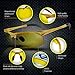 BLUPOND Night Vision Glasses for Driving For Men Women - Yellow Tint Anti Glare Glasses for Nighttime - Knight Visor