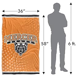 Mercer University Bears Blanket, 36"x58" Logo