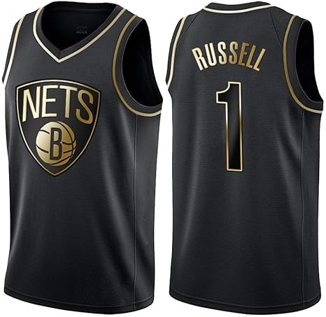 Camiseta De Baloncesto Russell # 1 para Hombre - NBA Brooklyn Nets, Tela Transpirable De Malla Unisex Jersey Sin Mangas Camisa Chaleco Top: Amazon.es: Deportes y aire libre