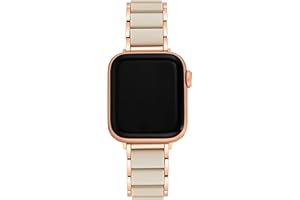Anne Klein Silicone Fashion Bracelet for Apple Watch, Secure, Adjustable, Apple Watch Replacement Band, Fits Most Wrists