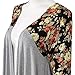 YesFashion Women Floral Print Stitching Irregular Hem Loose Cardigan